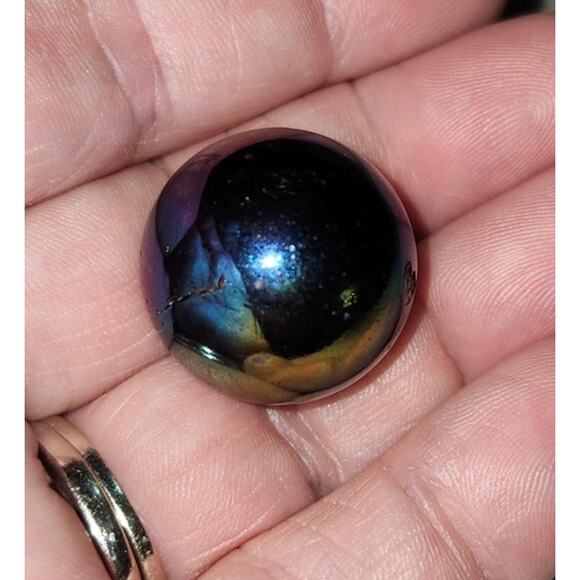 Pokemon Meowth 52 Marble First Edition Iridescent Holo Glass Vintage 2000 - Picture 5 of 7